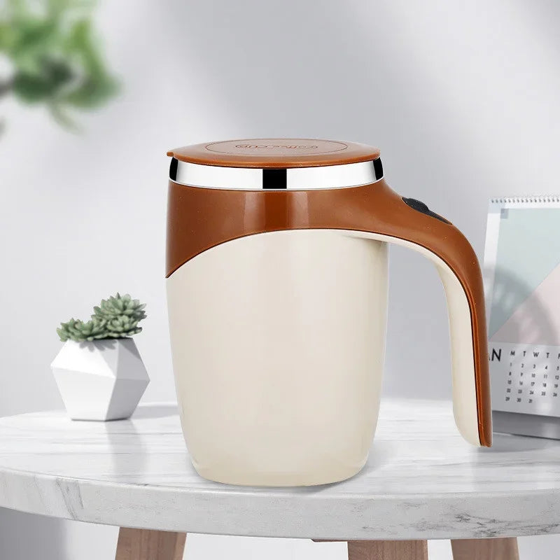 Portable Automatic Stirring Cup Rechargeable Coffee Electric Stirring Stainless Steel Rotating Magnetic Household Drinking Tools