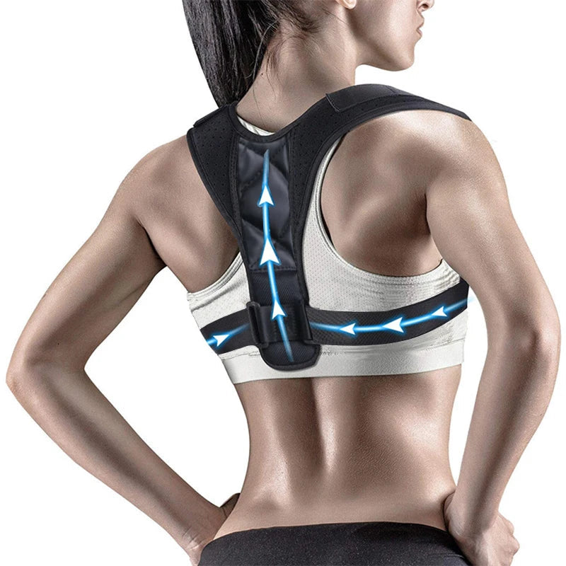 Back Posture Correction Belt Hunchback Corrector Adult Men and Women Sitting Posture Correction Belt Shoulder Straight Back SHOWLU FASHION STORE