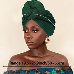 Women's Fashion Turbans New Bubble Cloth Large Plate Flower Elastic Leisure Comfortable and Breathable Daily Hat Headband Hat SHOWLU FASHION STORE