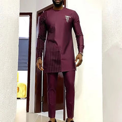 2 pieces kaftan outfits africa set clothing wedding evening dress dashiki african traditional dresses clothes for men 2025