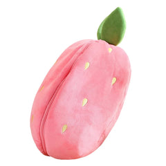 Random 1 Pcs 18cm Cute Stuffed Toys Strawberry Rabbit Radish Rabbit Plush Toys Zipper Doll SHOWLU FASHION STORE