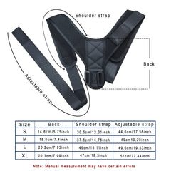 Back Posture Correction Belt Hunchback Corrector Adult Men and Women Sitting Posture Correction Belt Shoulder Straight Back SHOWLU FASHION STORE