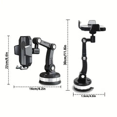 360 Rotate Universal Car Phone Holder Moblie Windshield Mount Stand For iPhone Samsung Xiaomi Hand Free Driving Car Phone Holder