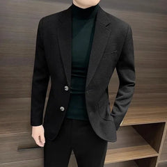 Plaid Men's Suit Jackets Coat Single Breasted Male Blazer Party Classic Original Fashion 2024 Simple Fashionable New in Casual