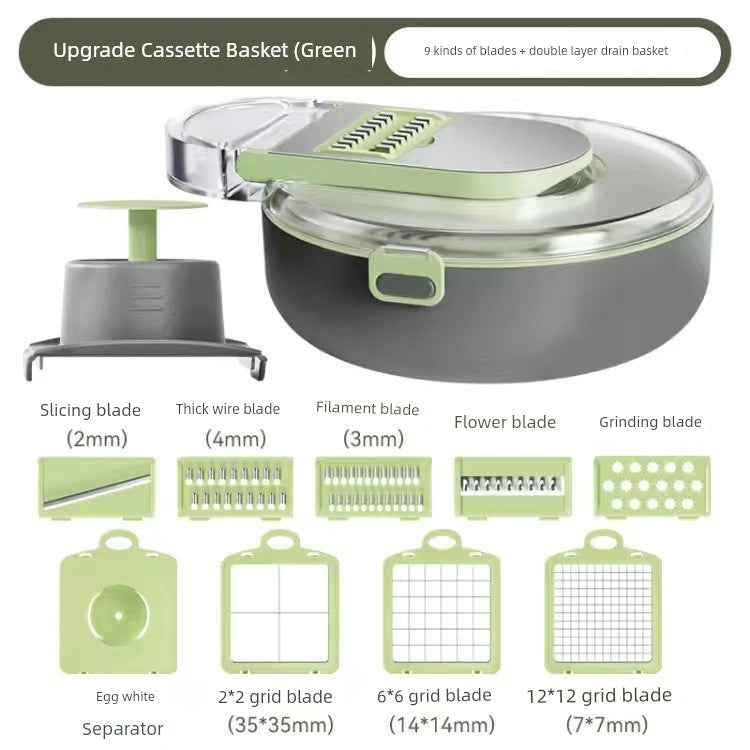 Multi-Functional Grater Vegetable Original Dicer Cut Flower Cut Dicing Planer Vegetable Cutter Machine Salad Shredding Machine Slicing Tool Sets SHOWLU FASHION STORE