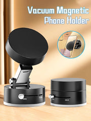 Mini Vacuum Magnetic Suction Cup Holder Car Glass Vacuum Double Sided Magnetic Holder For Iphone Android Smartphone