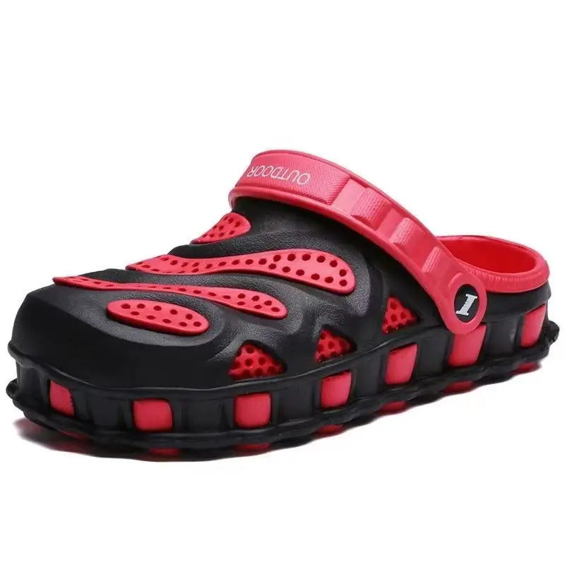 2023 New Summer men croc slippers Aqua Breathable Water Beach Shoes For Men Jelly Slides Men Clogs Flat Shoes Plus Size 40-46 SHOWLU FASHION STORE