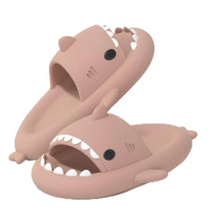 KIDMI New Men's and Women's Shark Slides Cloud Slippers Summer Open Toe Slide Sandals Casual Anti-Slip Beach Pool Shower Shoes