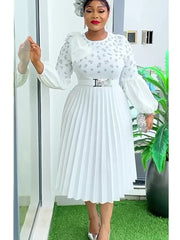 Customized Elegant African Dresses for Women 2025 Africa Clothing Plus Size Wedding Party Dress Dashiki Ankara Office Lady Outfi