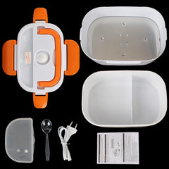 Electric Heated Lunch Box Travel Car Work Heating Bento Box 12V 220V EU Plug Fast Heating Food container Dinnerware
