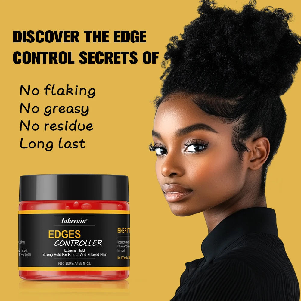 Edge Control Strong Hold Hair Gel Thick Edges Styling Gel Non-Greasy Non-Flaking No White Cast Long Lasting Supports All Hair Ty SHOWLU FASHION STORE