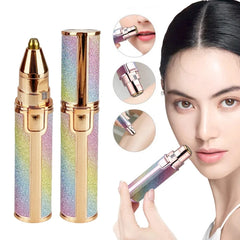 New 2 IN 1 Electric Epilator Eyebrow Trimmer Women's Body Facial Lip Epilator Rechargeable Mini Painless Razor Shave Shaver
