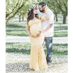 Maternity Dress Photography Props Sexy Fishtail Maxi Pregnancy Lace  Dress Photography Clothing For Pregnant Women Photo Shoot