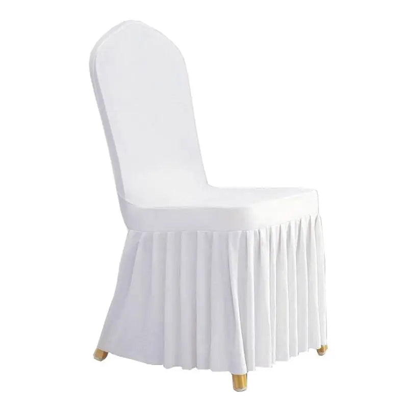 1Pcs Elastic Spandex Universal Chair Cover Skirt Cloth For Hotel Home Modern Wedding Birthday Party Event Dining Seat Decoration SHOWLU FASHION STORE