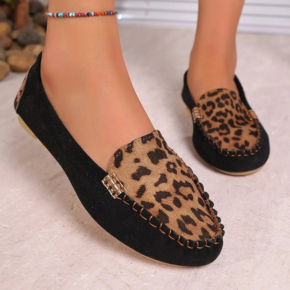Women Loafers Driving Boat Sandals Luxury Decor Fashion Pattern Design PartFlats Slip-on Sexy Elegant Flat Comfy Casual Office