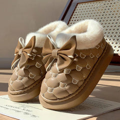 Women Snow Boots for Cute Butterfly Fluffy Botas Autumn Print Bear Thick Bottom Platform Boots Outdoor Comfort Warm Cottom Shoes SHOWLU FASHION STORE