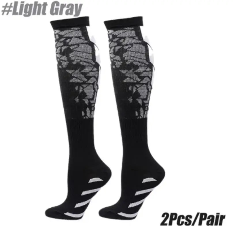1 Pair Compression Sports Socks for Women and Men - Calf Support Socks for Running Nurses Flight Pregnancy Circulation Athletic SHOWLU FASHION STORE
