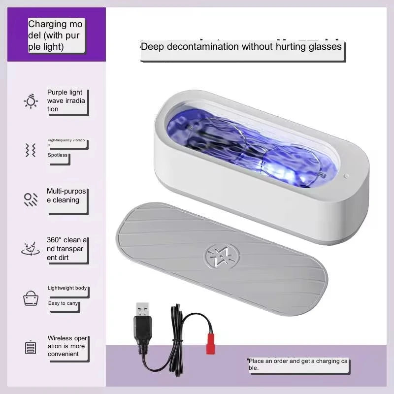 Ultrasonic Cleaning Machine 45000Hz High Frequency Vibration Wash Cleaner Washing Jewelry Glasses Watch Ring Dentures Cleaner SHOWLU FASHION STORE