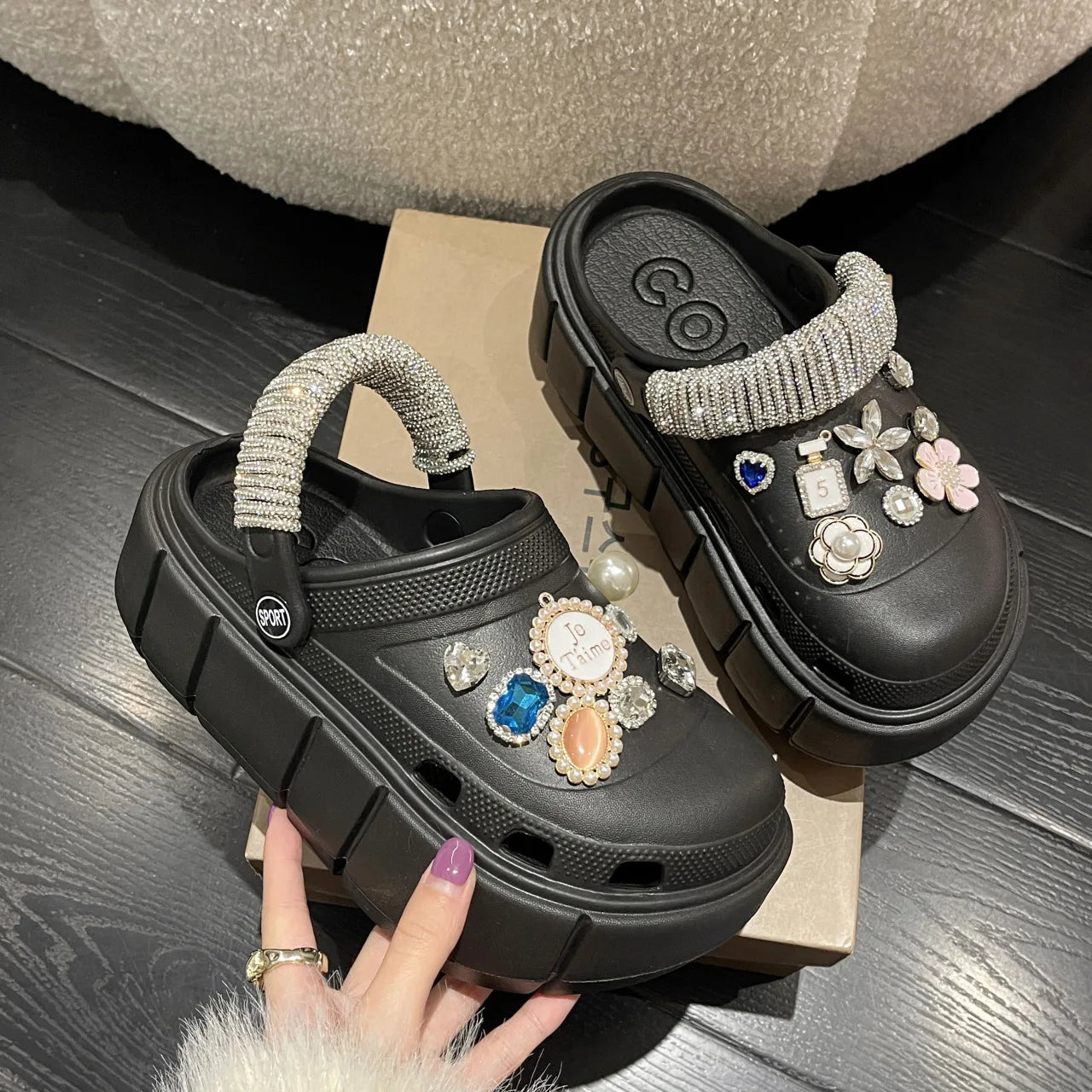 Summer Women Slippers Platform Clogs Outdoor Garden Shoes Female Pool Sandals Bathroom Flip Flops Mules Ladies Beach Slides SHOWLU FASHION STORE