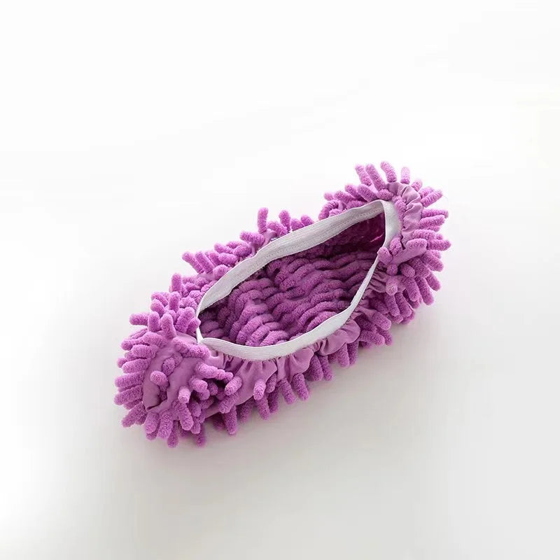 2pcs Multifunction Floor Dust Cleaning Slippers Shoes Cloth Lazy Mopping Shoes Home Floor Washable Cleaning Microfiber Cloth
