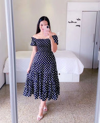 Women High Waisted Loose Fitting Long Dress, Elegant Suit In Contrasting Colors For Beach And Summer Vestidos Verano Moda 2024