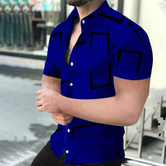 2023 New High Quality Hawaiian Baroque Short Sleeve 3D Printed Men's Shirt SHOWLU FASHION STORE