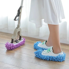 1PCS Floor Dust Cleaning Slippers Shoes Cleaning Cloth Lazy Mopping Shoes Home Floor Cleaning Microfiber Cloth  Shoes