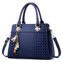 Gusure Luxury Handbag Women Crossbody Bag with tassel hanging Large Capacity Female Shoulder Bags Embroidery Tote Sac A Main SHOWLU FASHION STORE