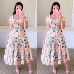 Women High Waisted Loose Fitting Long Dress, Elegant Suit In Contrasting Colors For Beach And Summer Vestidos Verano Moda 2024