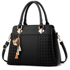 Gusure Luxury Handbag Women Crossbody Bag with tassel hanging Large Capacity Female Shoulder Bags Embroidery Tote Sac A Main SHOWLU FASHION STORE