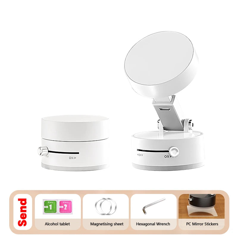 Mini Vacuum Magnetic Suction Cup Holder Car Glass Vacuum Double Sided Magnetic Holder For Iphone Android Smartphone