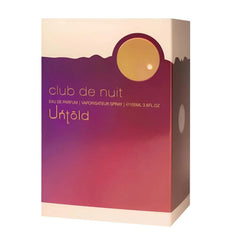 Armaf club de nuit UNTOLD 105ml/3.6oz Eau de Parfum Unisex Spray - New | Sealed