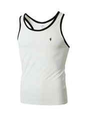 Men's Quick-drying Elastic Fitness Wear Gym Running Slim Vertical Stripes Sleeveless Fashion Summer New SHOWLU FASHION STORE