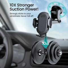 AUFU Sucker Car Phone Holder Smartphone Mount Stand GPS Telefon Mobile Cell Support For iPhone 15 14 13 Pro Max Xiaomi Samsung