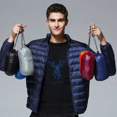 Ultra Light White Duck Down Jacket Men Waterproof Casual Portable Outdoor Lightweight Padded Male Coats Jacket Autumn Winter SHOWLU FASHION STORE