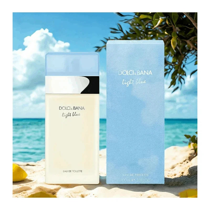 Dolci & Bana Light Blue Eau De Toilette- Unisex Fresh Floral Citrus Perfume  Fragrance Light Blue Women’s EDT 3.4oz / 100ml