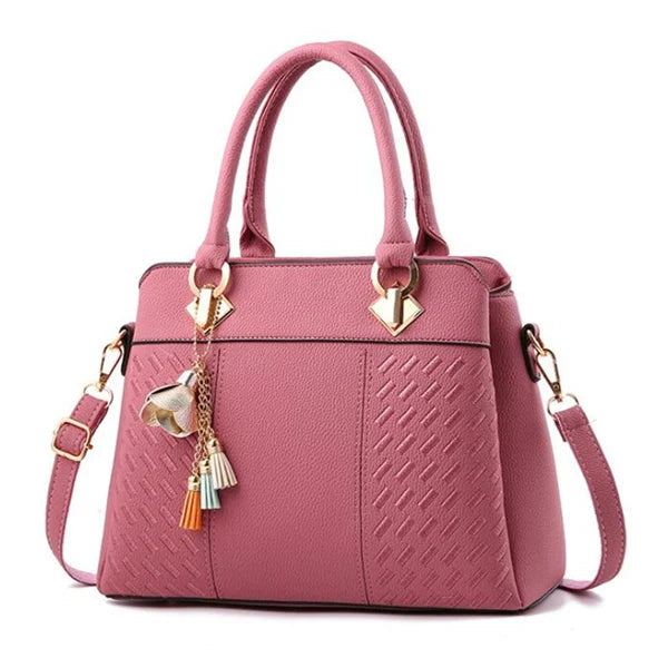 Gusure Luxury Handbag Women Crossbody Bag with tassel hanging Large Capacity Female Shoulder Bags Embroidery Tote Sac A Main SHOWLU FASHION STORE