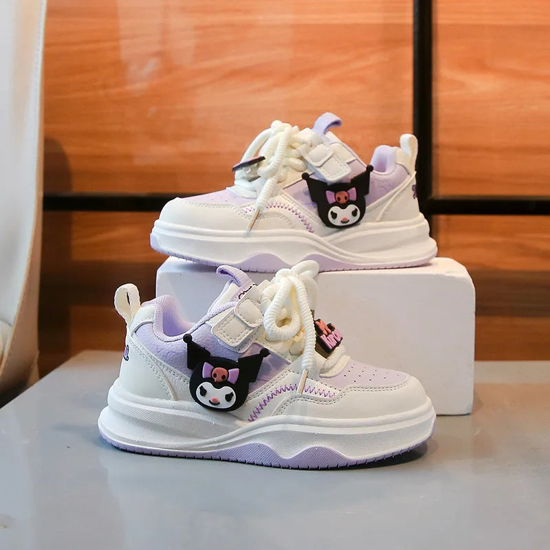 Children's Cute Melody Casual Board Shoes Girl's Cartoon Sneakers Spring and Autumn New Kawaii Kuromi Anti Slip Soft Sole Shoes SHOWLU FASHION STORE