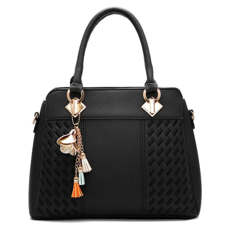 Gusure Luxury Handbag Women Crossbody Bag with tassel hanging Large Capacity Female Shoulder Bags Embroidery Tote Sac A Main SHOWLU FASHION STORE