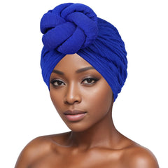 Women's Fashion Turbans New Bubble Cloth Large Plate Flower Elastic Leisure Comfortable and Breathable Daily Hat Headband Hat SHOWLU FASHION STORE