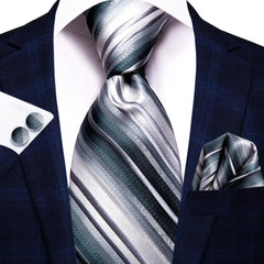 Hi-Tie Green Mint Solid Silk Wedding Tie For Men Handky Cufflink Gift Mens Necktie Fashion Designer Business Party Dropshiping SHOWLU FASHION STORE