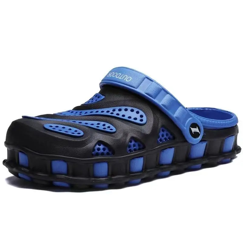 2023 New Summer men croc slippers Aqua Breathable Water Beach Shoes For Men Jelly Slides Men Clogs Flat Shoes Plus Size 40-46 SHOWLU FASHION STORE
