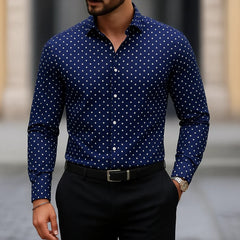 Men's Long Sleeve Shirt Casual Slim Fit striped design Shirt