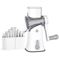 Rotary Cheese Grater Shredder Multifunction 5 in 1 Kitchen Manual Speed Round Mandolin Food Slicer Vegetable Shooter YY117