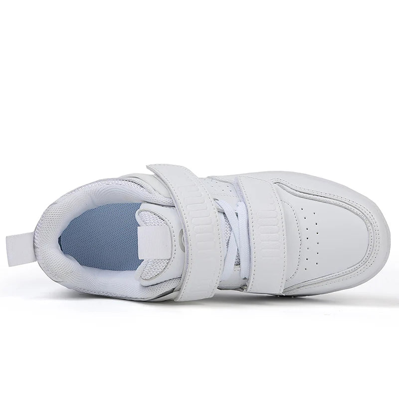 Fashion Girls Boys Roller Skates Children Sneakers With Two Wheels Thick-soled Skateboard Shoes Kids Non-slip Chunky Shoes White SHOWLU FASHION STORE