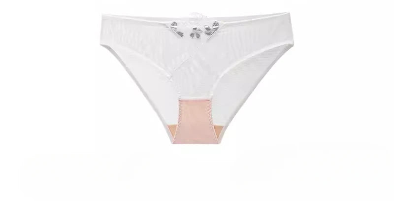Rabbit Ears Big Chest Small Thin Bra French Underwear Soft Underwire Sexy European and American Embroidery Bra Set for Women SHOWLU FASHION STORE