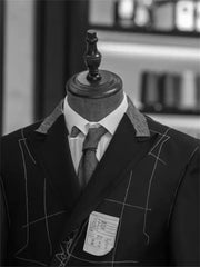 3 Pieces White Men's Slim Fit Two Buttons Suit Jacket Waistcoat Trousers Suit Set SHOWLU FASHION STORE
