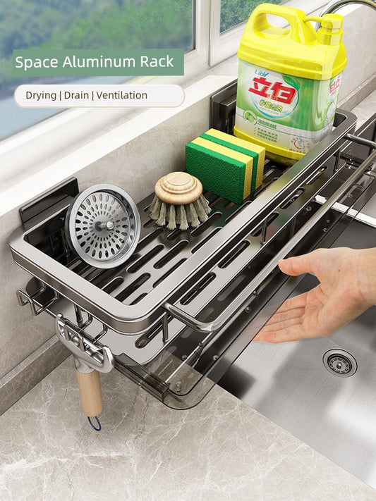 Punch-Free Storage Rack Wall-Mounted Tool Kitchen SHOWLU FASHION STORE