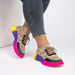 Women Sneakers New Fashion Comfortable Athletic Training Sneakers Women Breathable Outdoor Designer Shoes Women Zapatos De Mujer