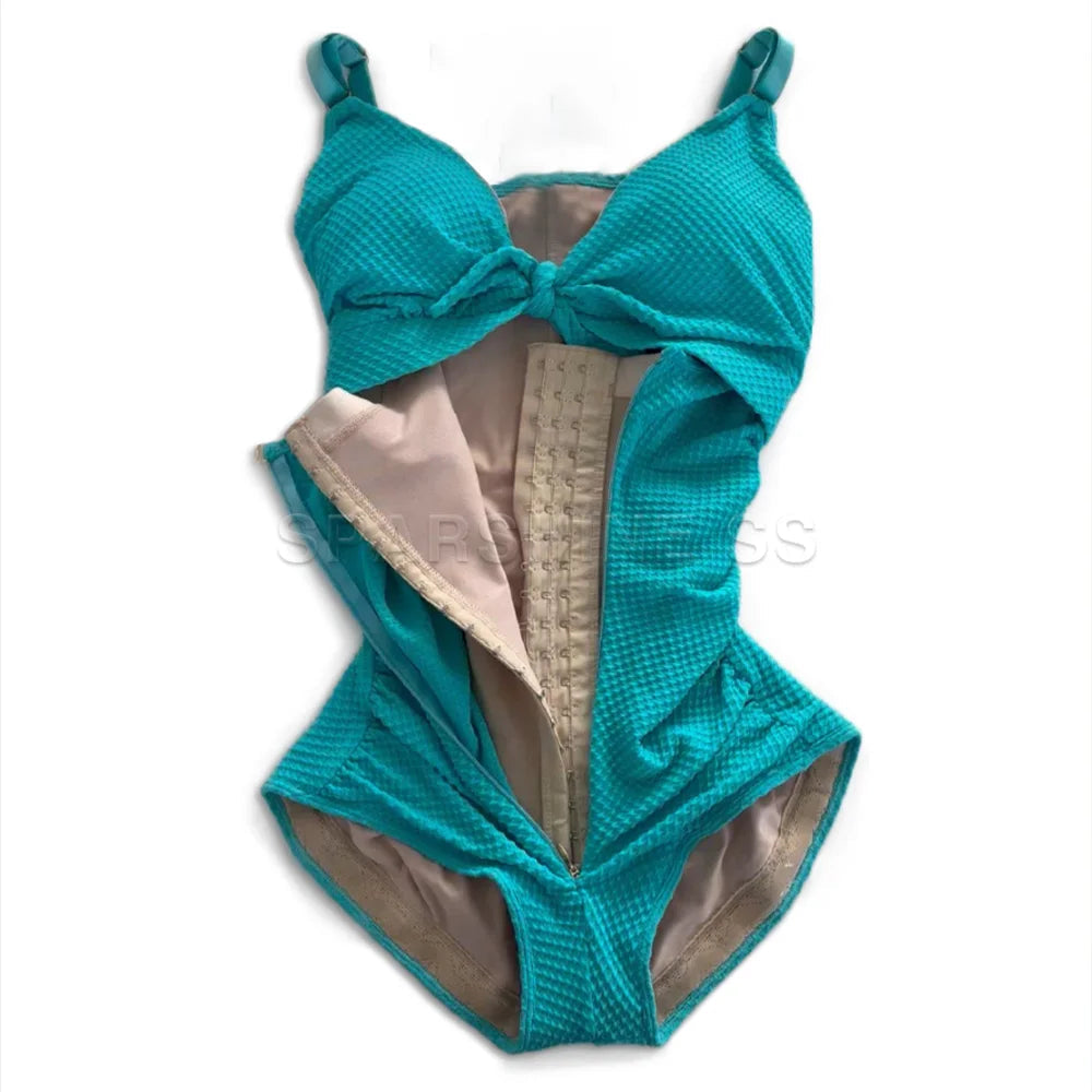 New Girdles for Women Swimsuit Style Slimming Reducing and Shapers Hourglass Waist Trainer Compression Thongs Swimming Use SHOWLU FASHION STORE
